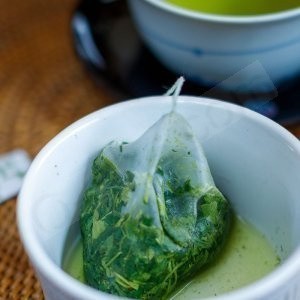biodegradable green tea bag