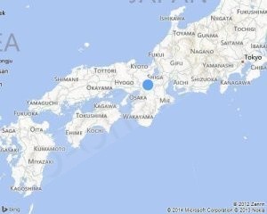 Map of Uji Japan